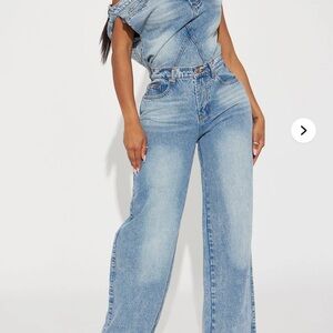 Dakota Denim Jumpsuit - Denim Fashion nova